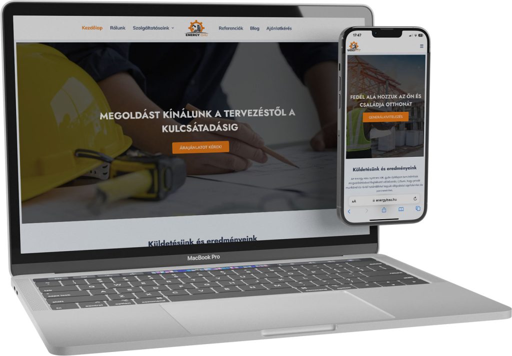 ENERGY BAU SYSTEM KFT. weboldal készítés referencia