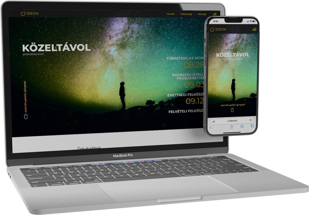 IDEON weboldal készítés referencia