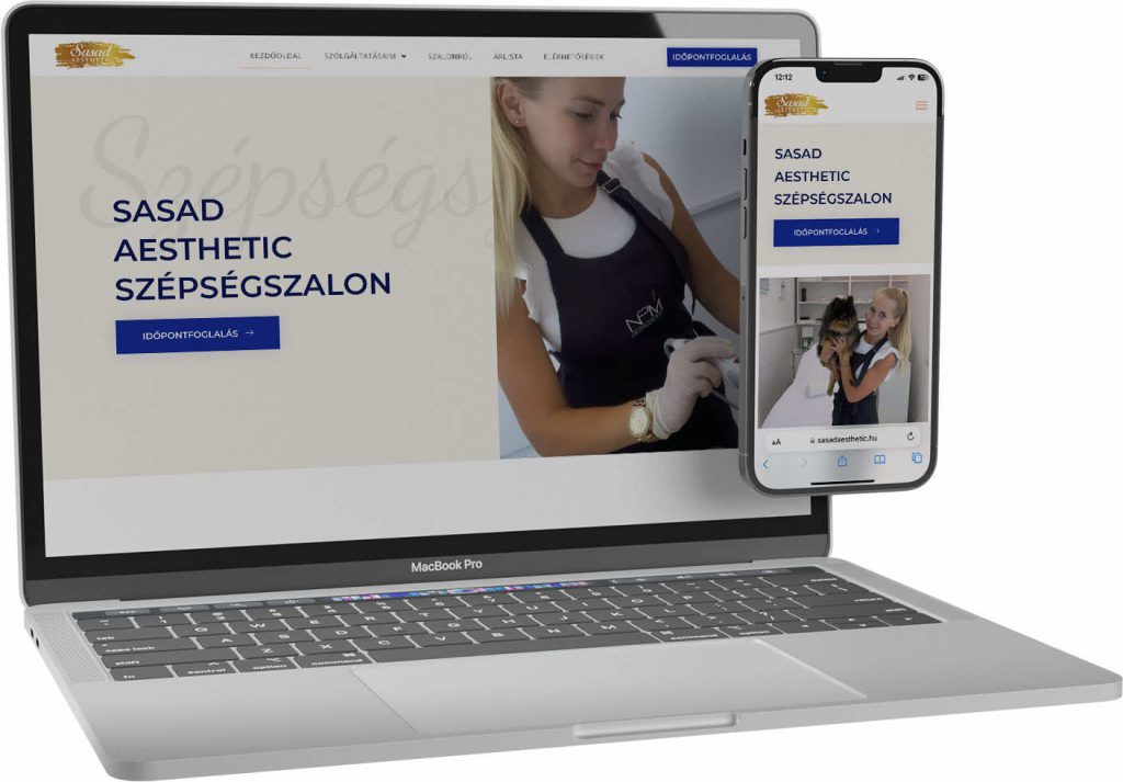 SASAD AESTHETIC - Balázs Dalma EV. - Budapest weboldal készítés referencia