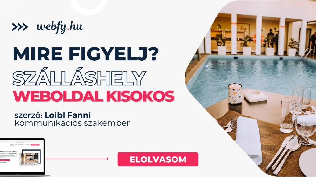 szálloda, panzió, vendégház, szálláshely weboldal készítés