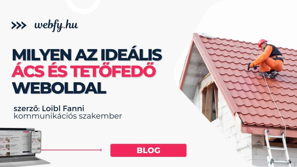 tetőfedő weboldal készítés
