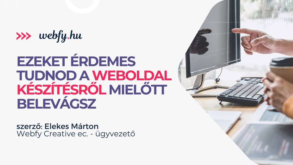 weboldal készítés