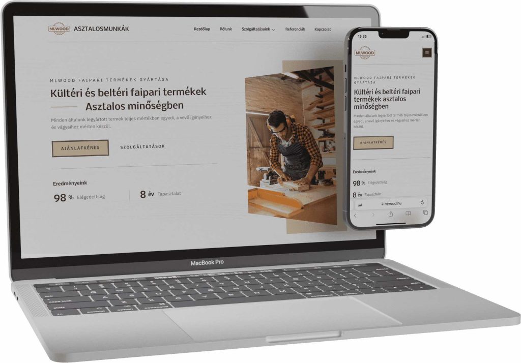 MLWOOD weboldalkészítés referencia