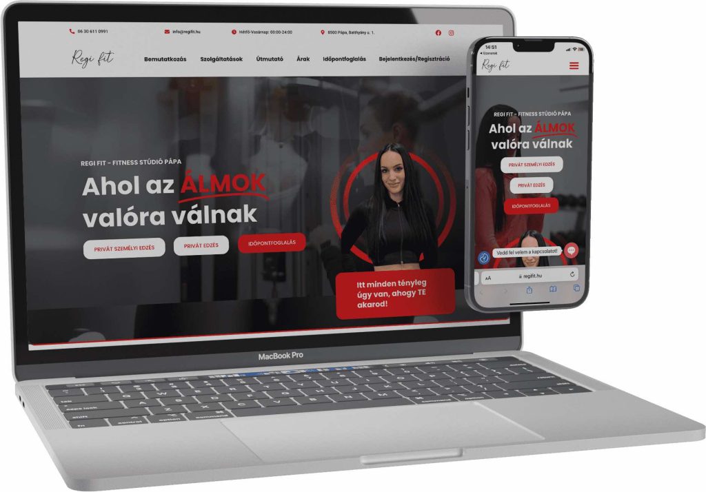 REGI FIT weboldalkészítés referencia