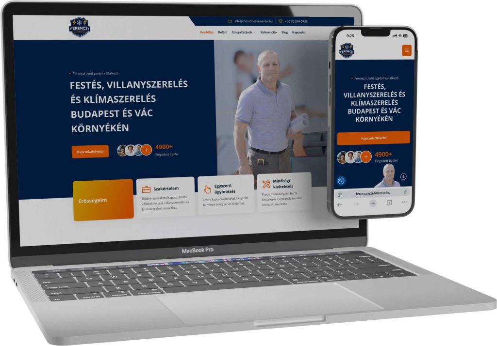 FERENCZI JENŐ BUDAPEST weboldal referencia