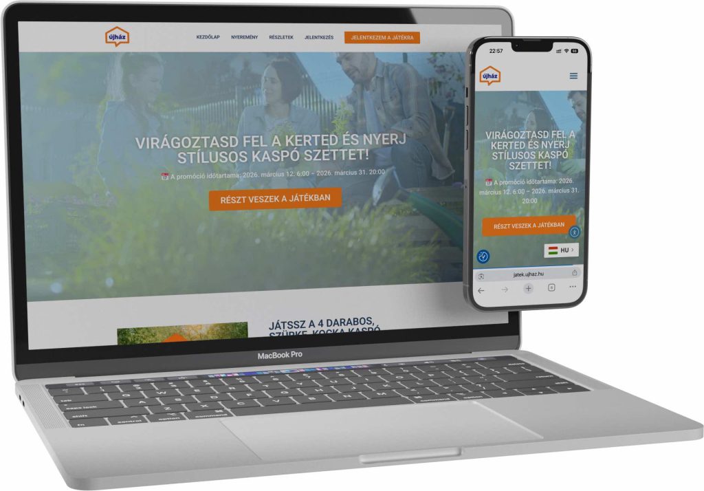 ÚJHÁZ ZRT. weboldal referencia